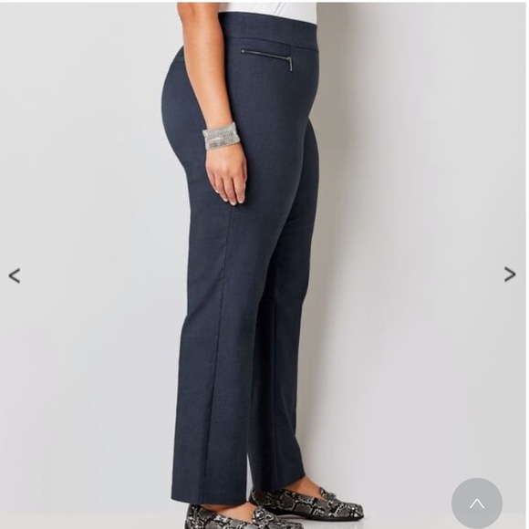 Stretch Zip Pocket Pull On Pant - Picture 2 of 5